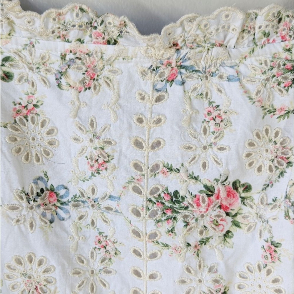 Loveshackfancy Cottage Floral Toulon Eyelet Dress NWT Sz 6 in Vanilla Ki… - Picture 13 of 16